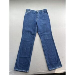 Pointer Brand Jeans Womens 18 Blue Denim High Rise Bootcut Made in USA Workwear